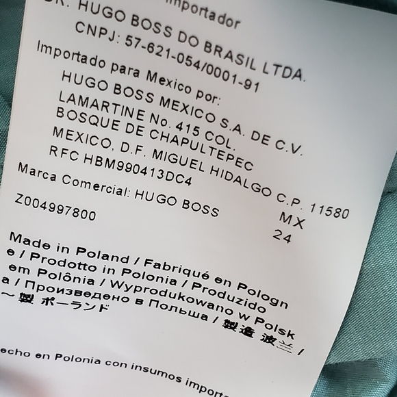 Hugo Boss Tiffany Green Button Down Blouse with white contrast collar/cuff - Picture 7 of 8